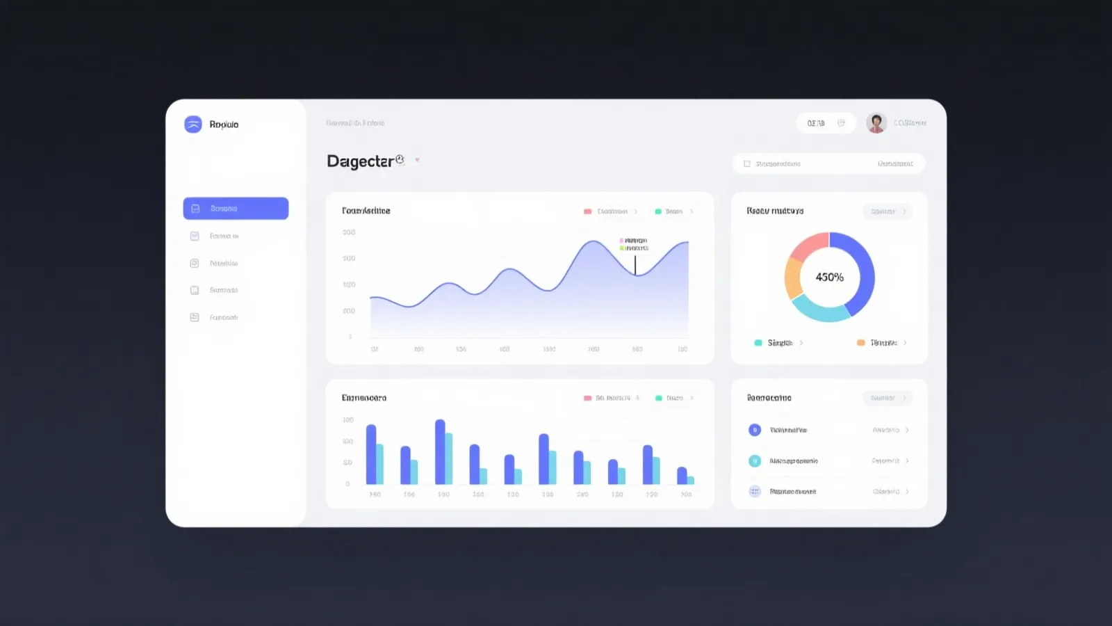 数据仪表盘界面示意图